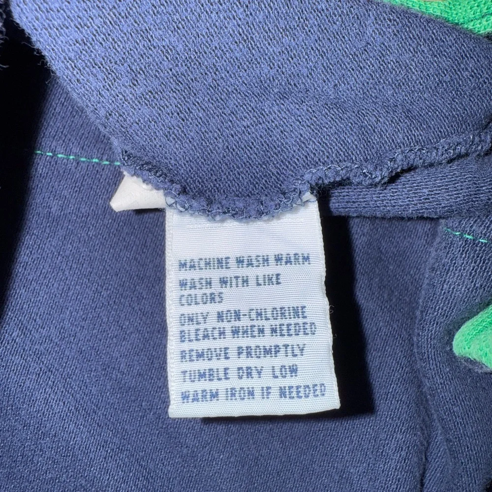 Ralph Lauren Polo Shirt Size XL Big Pony Logo Blue and Green Polo Shirt, 90s Vtg
